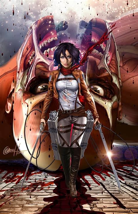 Attack on Titan - Mikasa by Greg Horn * | Attack on titan art, Anime ...