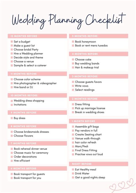 Wedding Planning Checklist - Etsy