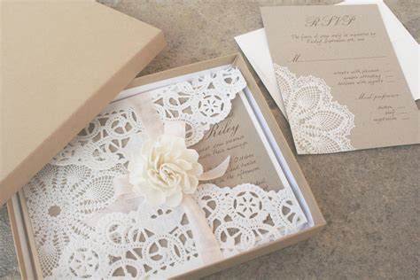 Classic Wedding Invitations: Lace Wedding Invitations