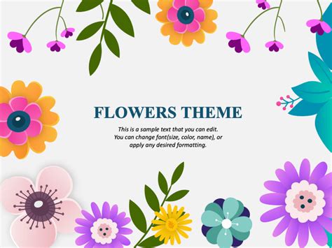 Flowers Presentation Theme - Free Download | PowerPoint Template ...