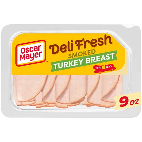 Buy Oscar Mayer Deli Fresh Smoked Turkey Breast Sliced Lunch Meat, 9 oz ...