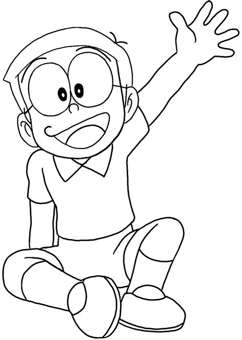 How to Draw Nobita Nobi from Doraemon with Easy Drawing Tutorial - How ...