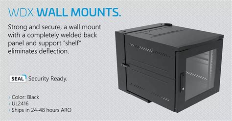 Wall Mounts from Great Lakes Data Racks & Cabinets.