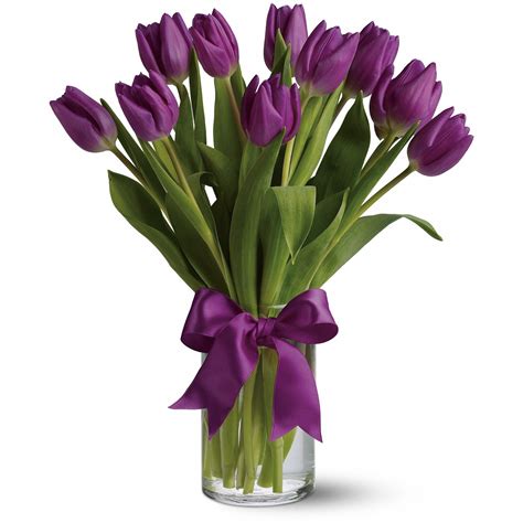 Passionate Purple Tulips | Purple tulips, Flower arrangements, Easter ...