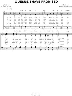 "O Jesus, I Have Promised" Sheet Music - 6 Arrangements Available ...