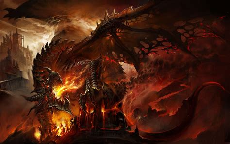 fire dragon wallpaper - Google Search | Dragon art, World of warcraft ...