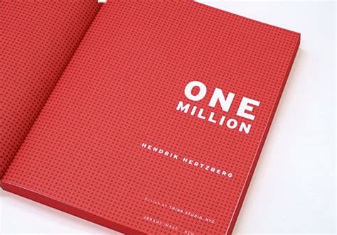 Work: One Million Book Design: Think Studio, NYC | Book design, Cool ...