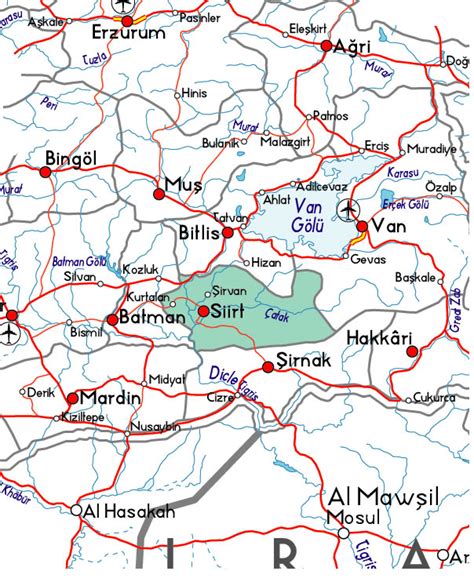 Siirt Map - Turkey