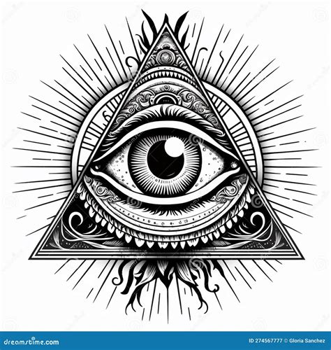 All-seeing Eye. Pyramid And All-seeing Eye, Freemasonry Masonic Symbol ...