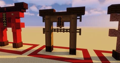 10 Easy Japanese Torii Gate Designs Minecraft Map