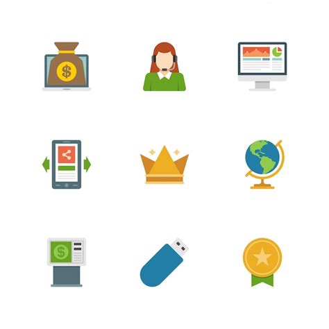 Premium Vector | Flat design icons