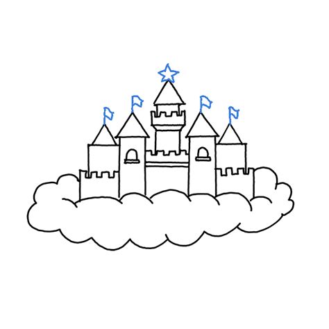 How to Draw a Castle - Step by Step Easy Drawing Guides - Drawing Howtos