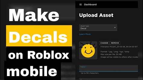 How to make decals on roblox - Mobile & iPhone (2023) - YouTube