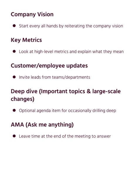 All-Hands Meeting Agenda Template