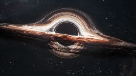 Gargantua black hole Wallpaper 4K, Wormhole, Interstellar, Cosmos