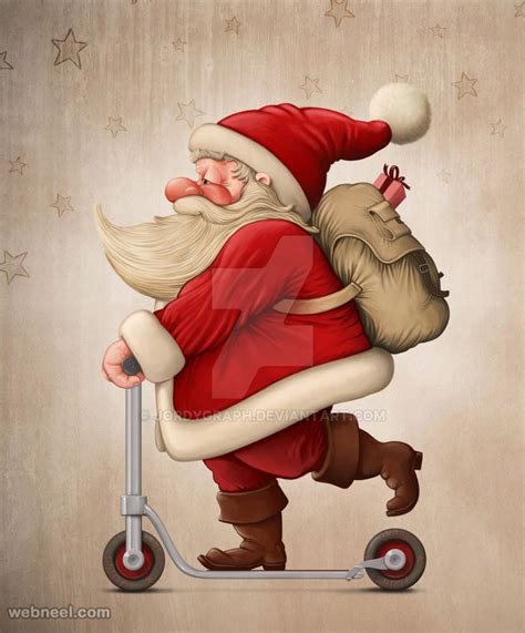 25 Funny Santa Claus Pictures and Digital Artworks for you