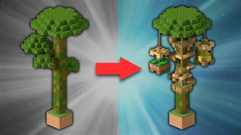 How to Build a Jungle Treehouse | Minecraft - YouTube