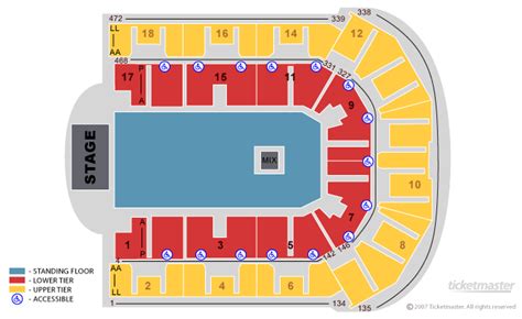 Def Leppard Seating Plan - Liverpool Echo Arena