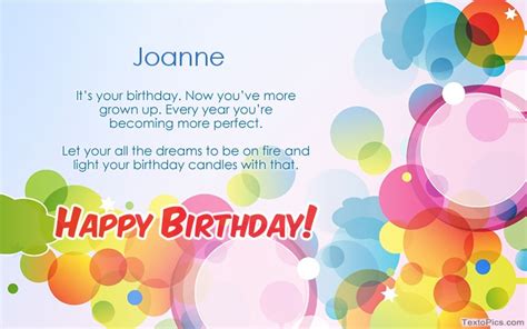 Happy Birthday Joanne pictures congratulations.