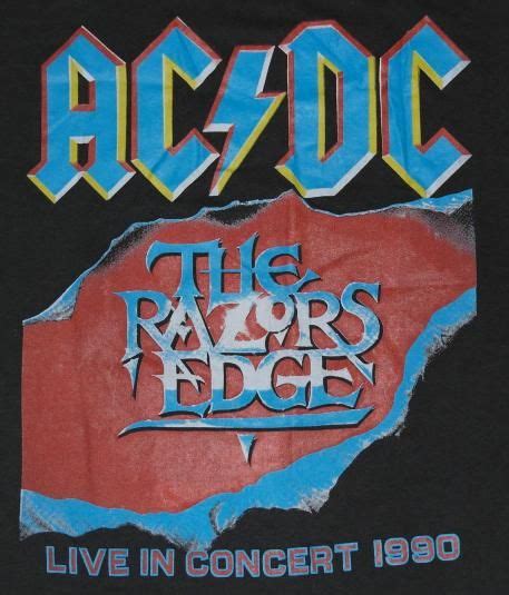 Vintage 1990 AC/DC Razors Edge Concert Tour T-Shirt