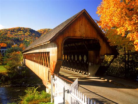 Winter Covered Bridge Wallpaper - WallpaperSafari