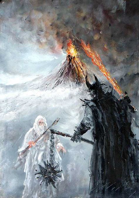 Gandalf vs Witch-king of Angmar Art Print, LOTR Gift Canvas Art ...