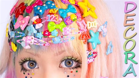 Decora Tutorial - KAWAII HAIR STYLE - YouTube