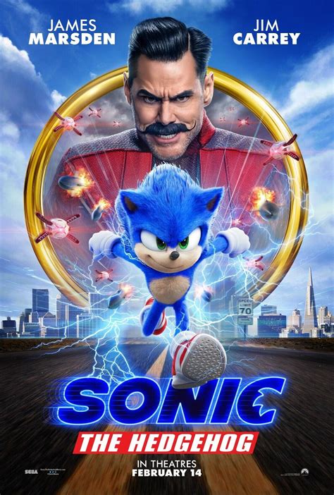 SONIC THE HEDGEHOG MOVIE POSTER FILM A4 A3 A2 A1 CINEMA PRINT | eBay