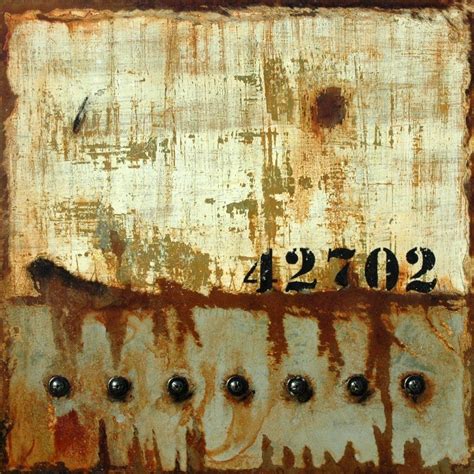 Markings: 42702 - Industrial themed mixed media art by Domenick ...