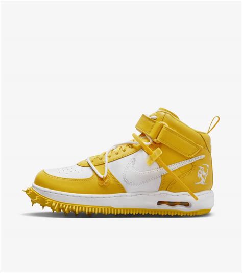 Air Force 1 Mid x Off-White™ 'White and Varsity Maize' (DR0500-101 ...