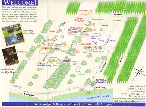 Oak Alley Plantation Map - Vacherie Louisiana • mappery