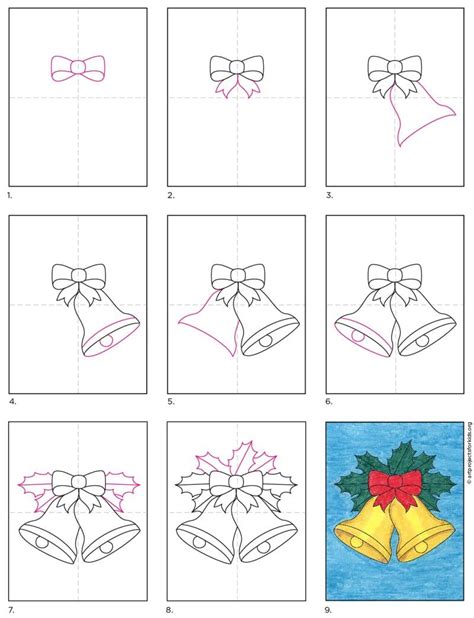 How to Draw Christmas Bells · Art Projects for Kids Christmas Bells ...