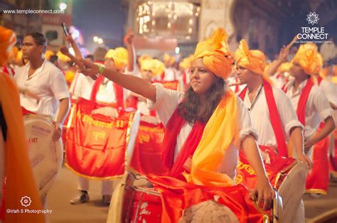 A Dhol Tasha Group during the Ganesh Utsav Ganpati Visarjan from Pune ...