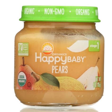 Happy Baby Organics Pears Stage 1 Baby Food, 1 Pack/4 Ounce - Fry’s ...