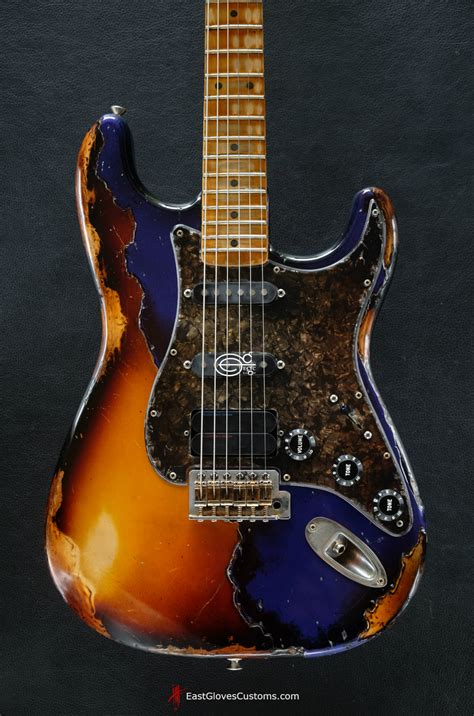 Fender Stratocaster Midnight Blue/Sunburst Heavy Aged Relic (SOLD ...