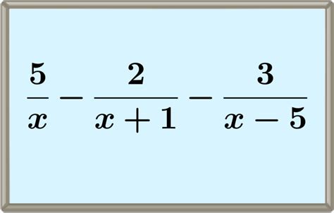 Restas de fracciones algebraicas - Ejercicios resueltos - Neurochispas