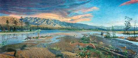 Triassic Scene | Landscape, Prehistoric world, Dinosaur art