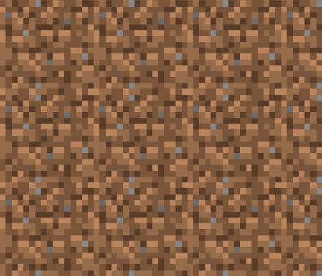 Minecraft Dirt Small by terridee, click to purchase fabric