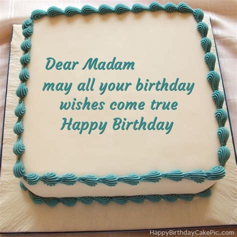 Happy Birthday Cake For Madam