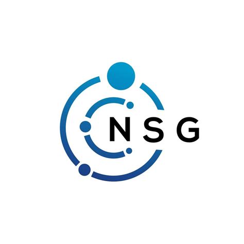 NSG letter technology logo design on white background. NSG creative ...