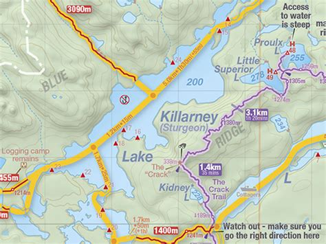 Killarney Provincial Park Map - Bobbie Stefanie