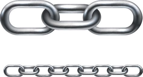 Vector Illustration Of Metal Chain Links Stock Illustration - Download ...