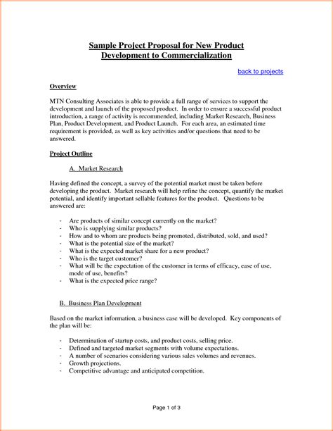 Proposal Structure Template