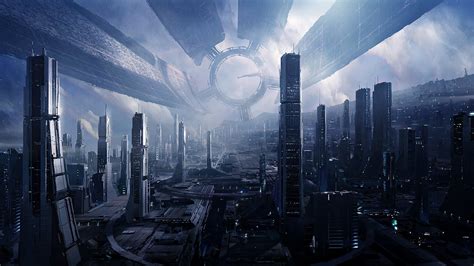 Citadel (Mass Effect), Mass Effect 3, Space Station, Concept Art, City ...