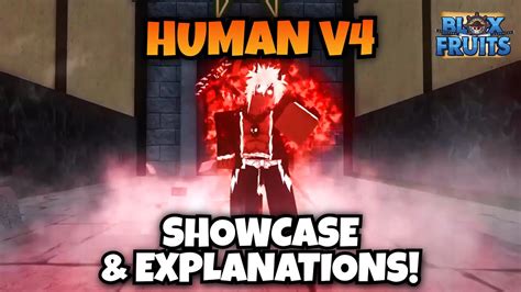 HUMAN V4 Abilities Showcase & Explanation!! (Blox Fruits) - YouTube