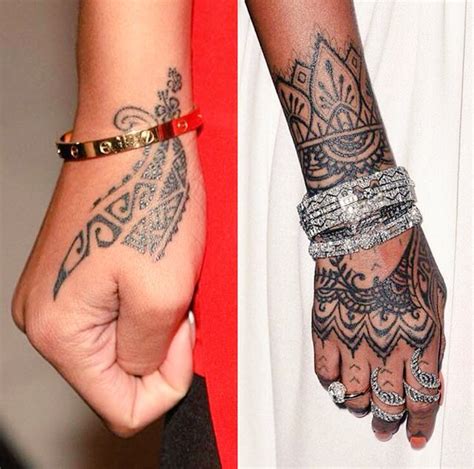 Rihanna's hand tattoo - scoopnest.com