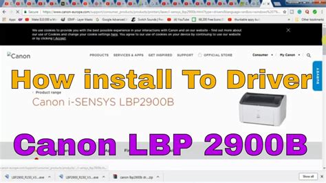 HOW TO DOWNLOAD AND INSTALL CANON LBP 2900B PRINTER DRIVER ON WINDOWS ...