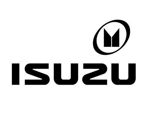 isuzu logo marca símbolo con nombre negro diseño Japón coche automóvil ...