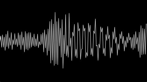 Sound Waves Black and White | Stock Footage | Creative Commons Central ...