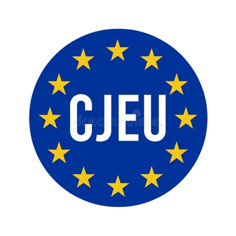 CJEU, Court of Justice of the European Union Symbol Stock Illustration ...